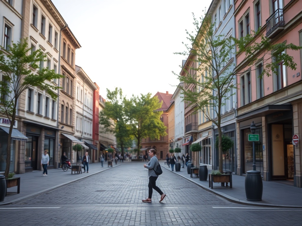 Mapa pokazująca rozmieszczenie infrastruktury i usług w Rawie Mazowieckiej