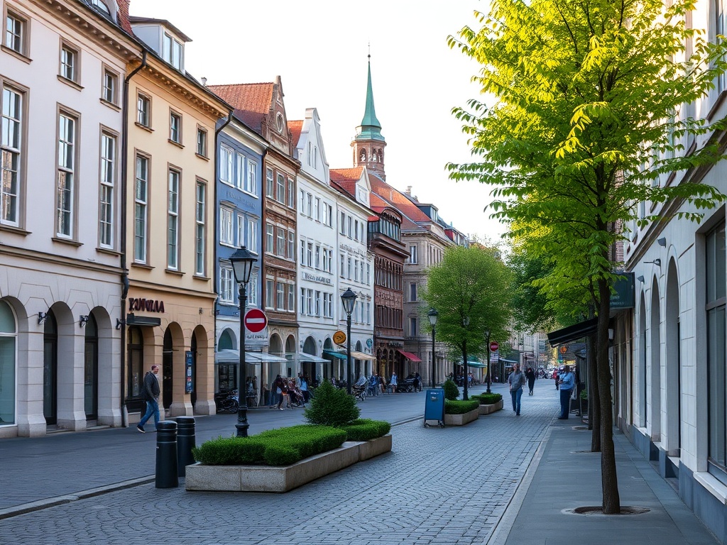 Plakat informacyjny o inwestycjach drogowych i kalendarzu pyleń w Rawie Mazowieckiej